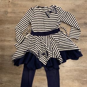 Kate Mack- Girls tunic dress and leggings set